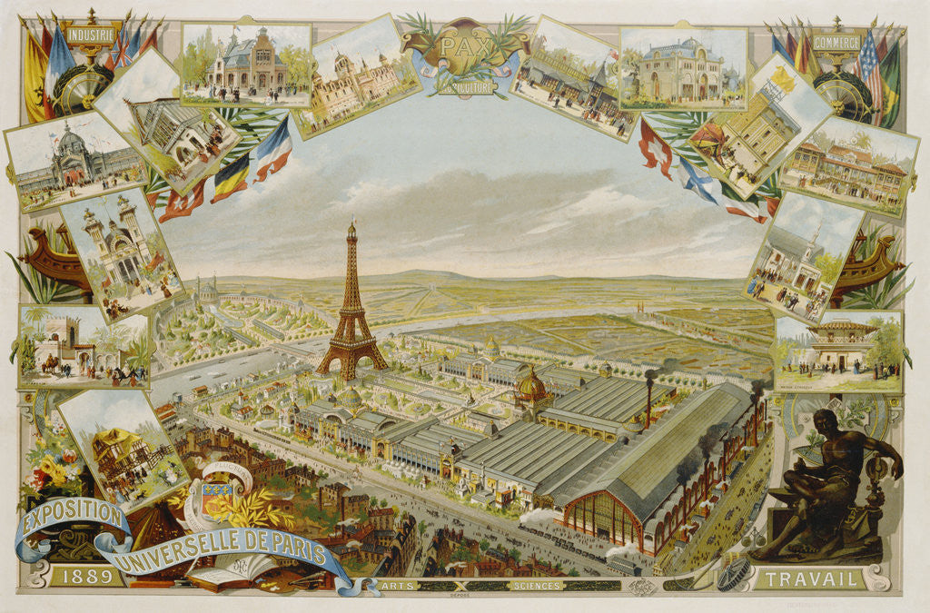 Detail of Exposition Universelle de Paris 1889 Poster by Corbis