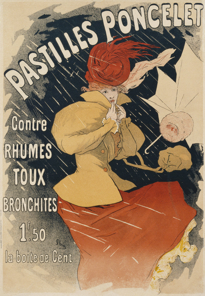 Detail of Pastilles Poncelet Poster by Jules Cheret
