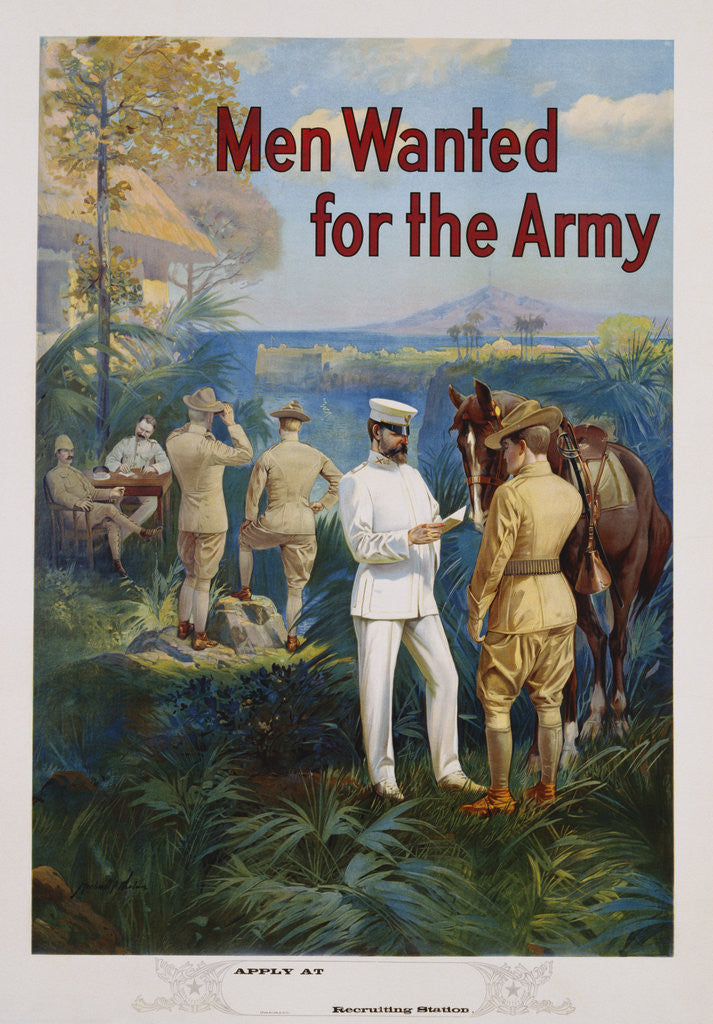 Detail of Men Wanted for the Army Recruitment Poster by Michael P. Whelan