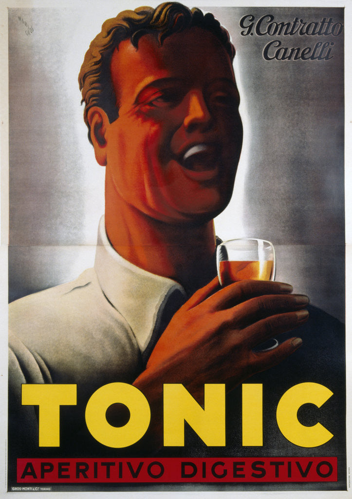 Detail of Tonic Aperitivo Digestivo Poster by Mario Gros