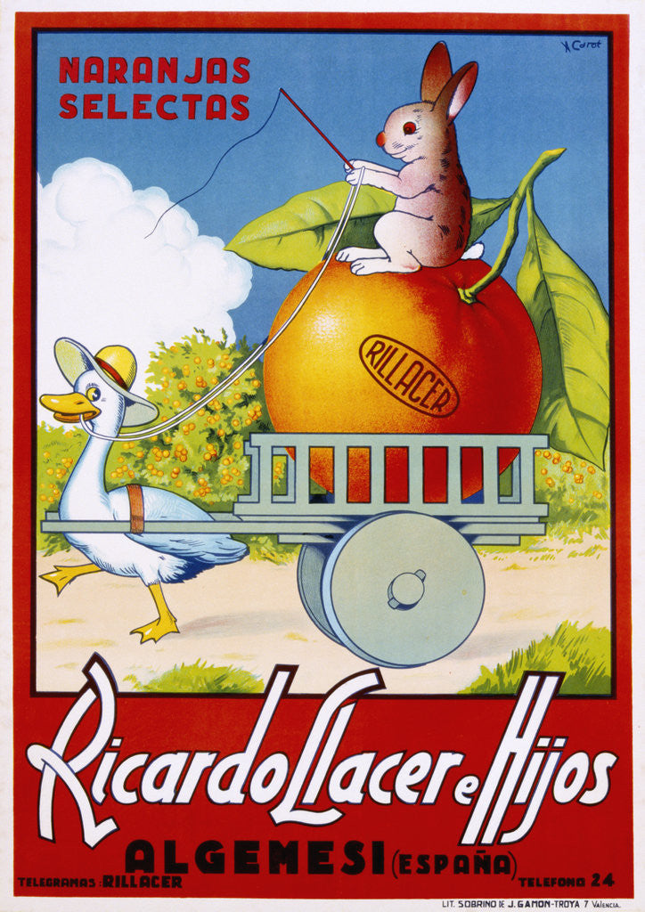 Detail of Ricardo Llacer e Hijos Poster by A. Carot