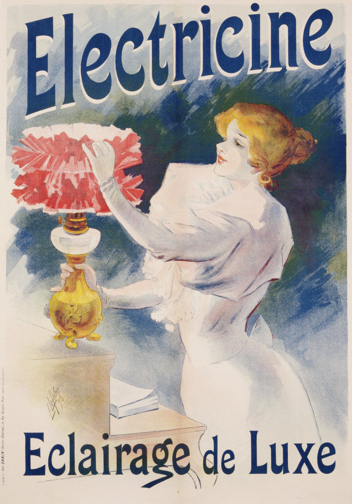 Detail of Electricine Poster by Lucien Lefevre