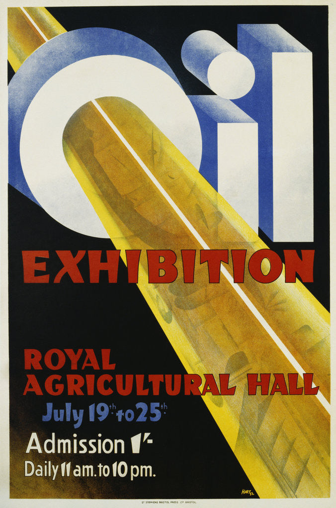 Detail of Oil Exhibition Poster by Anonymous