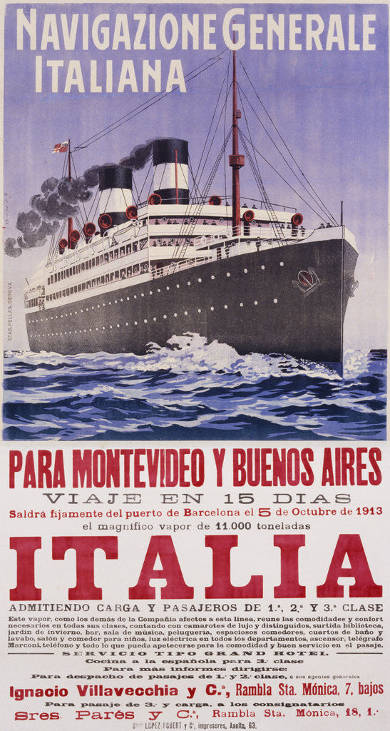 Detail of Italia Poster by Anonymous