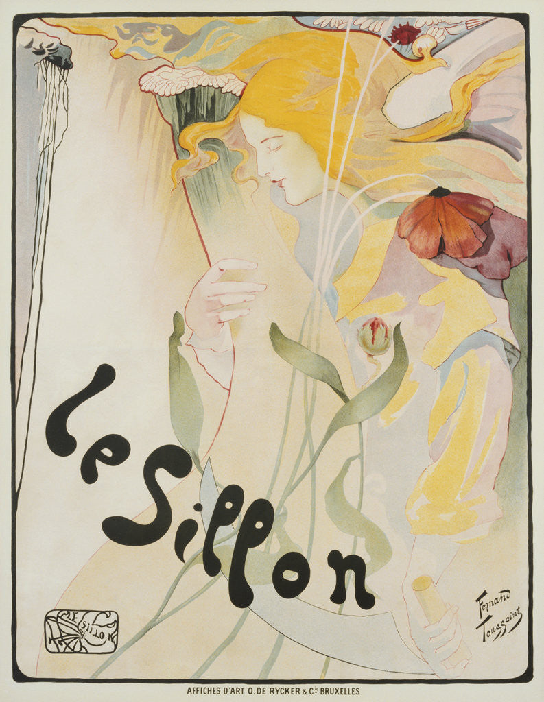 Detail of Le Sillon Poster by Fernand Toussaint