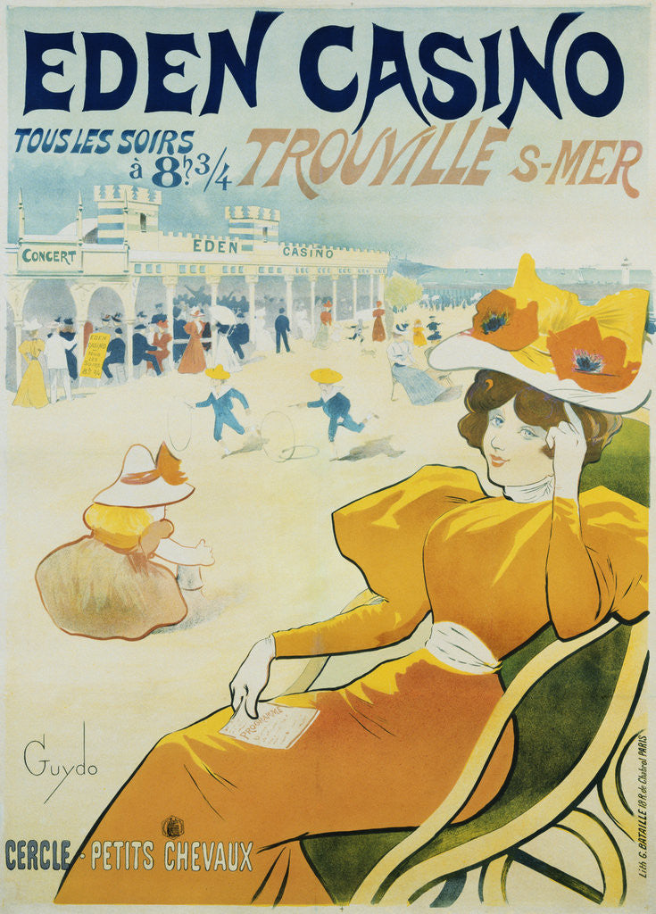 Detail of Eden Casino Poster by Henri Guydo