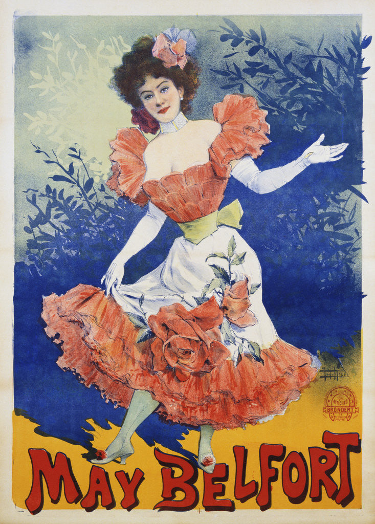 Detail of May Belfort Poster by Henri Paolo