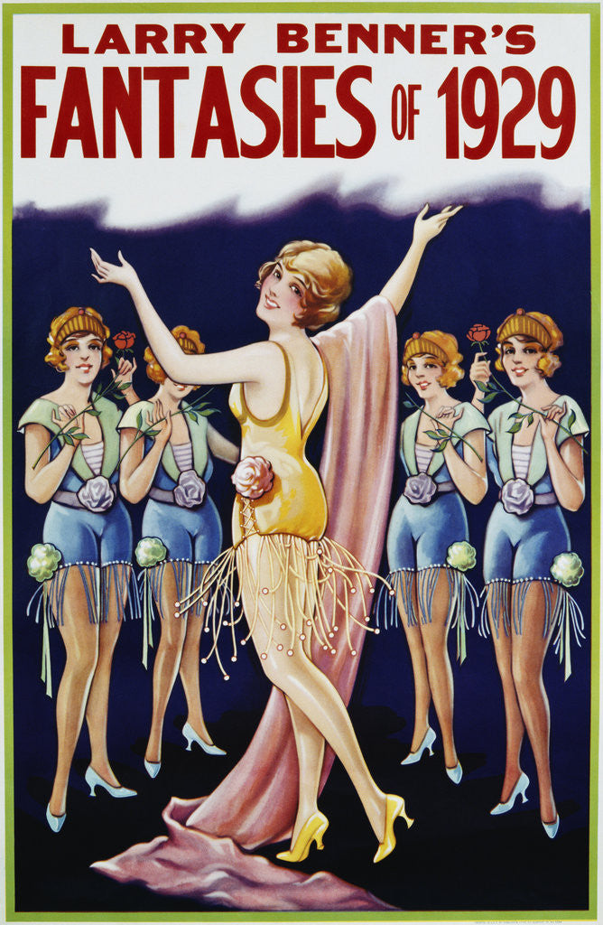 Detail of Fantasies of 1929 Poster by Anonymous