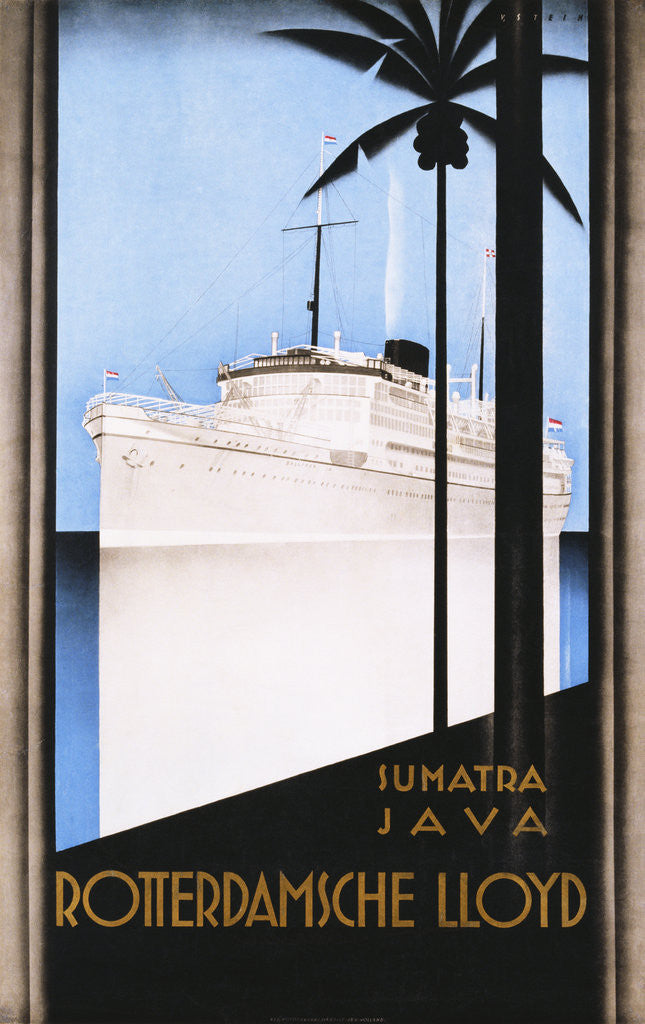 Detail of Rotterdamsche Lloyd Poster by Johann von Stein