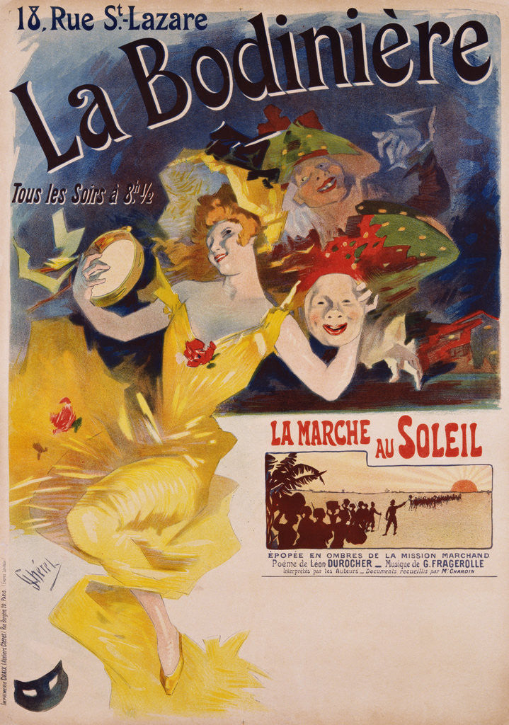 Detail of La Bodiniere Poster by Jules Cheret
