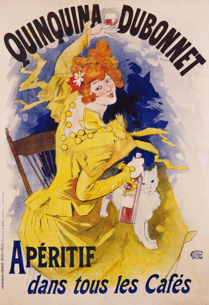 Detail of Quinquina Dubonnet Poster by Jules Cheret