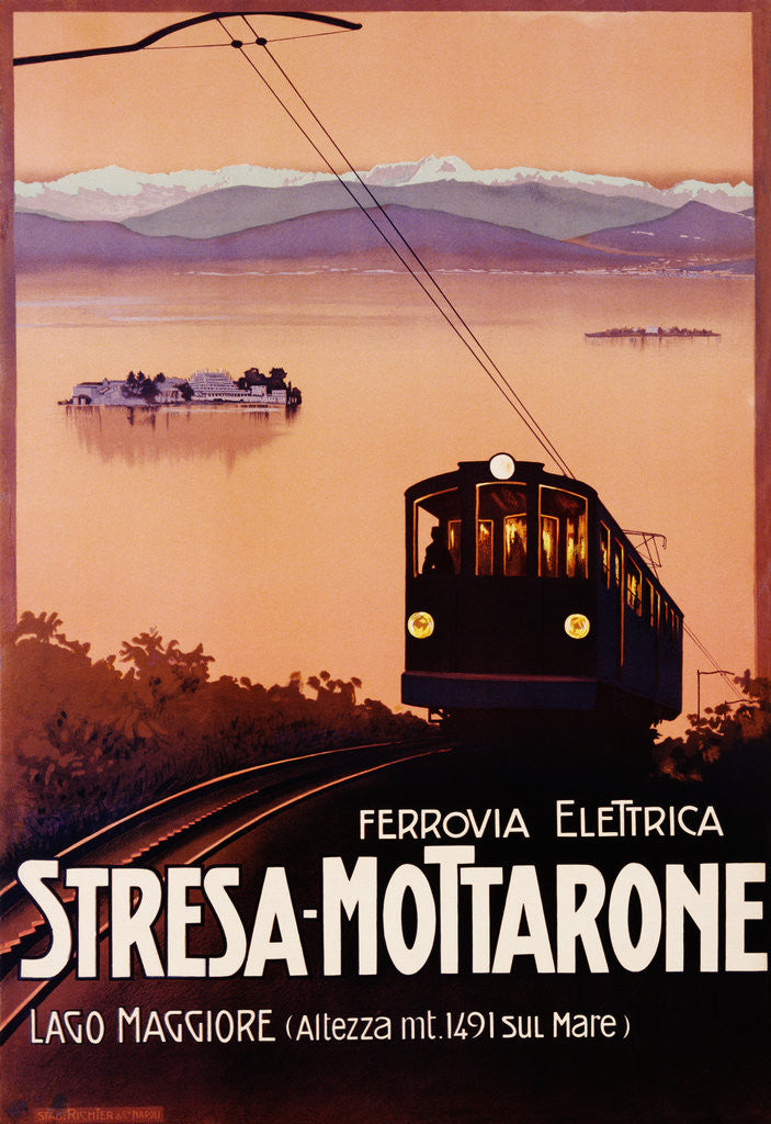 Detail of Stresa-Mottarone Poster by Corbis