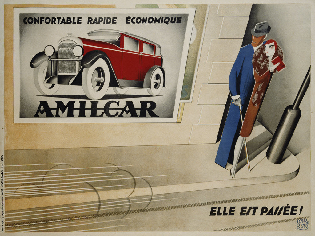 Detail of Amilcar Poster by Paolo Garretto