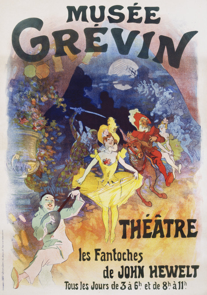 Detail of Musee Grevin Poster by Jules Cheret