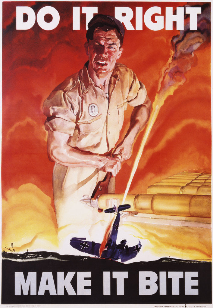 Detail of Do It Right, Make It Bite Poster by Cecil Calvert Beall