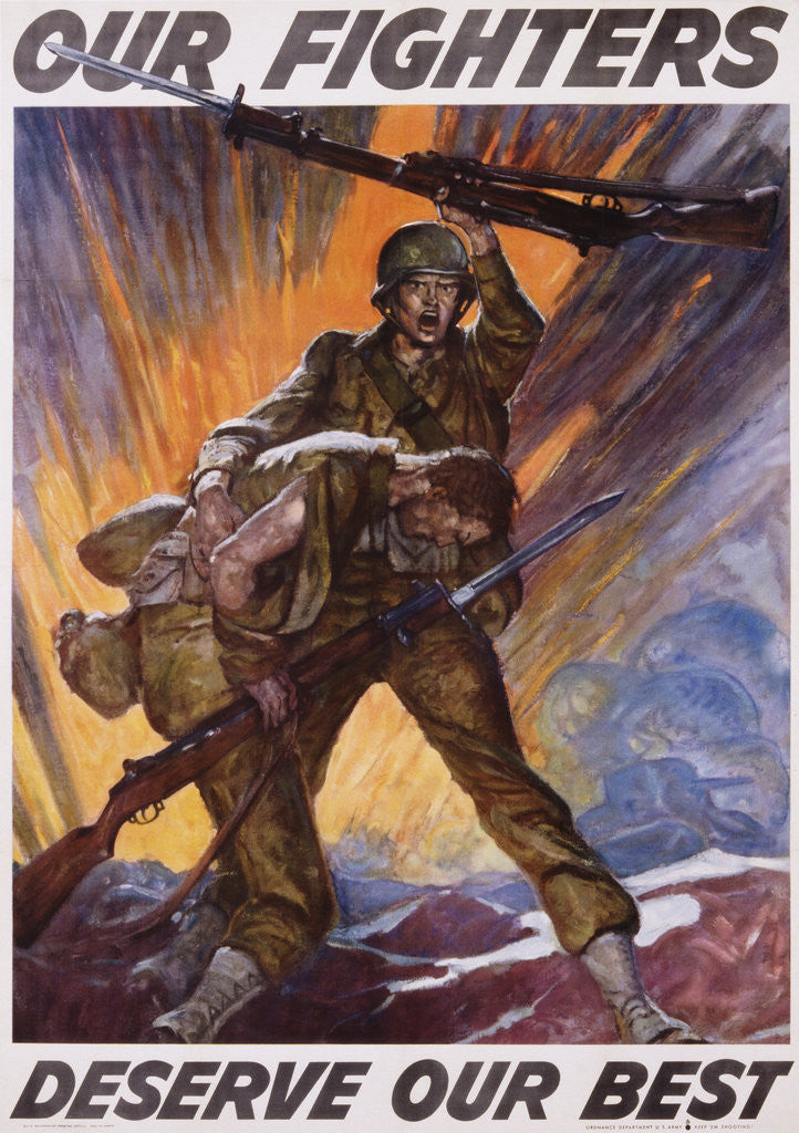 Detail of Our Fighters Deserve Our Best Poster by Anonymous