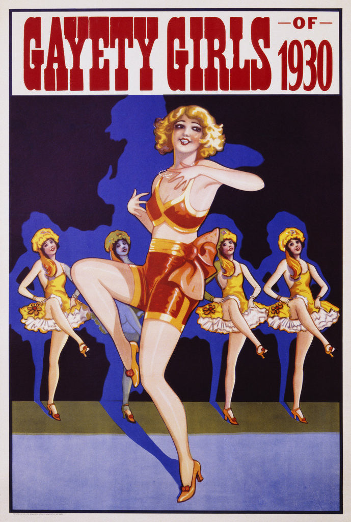 Detail of Gayety Girls of 1930 Poster by Anonymous