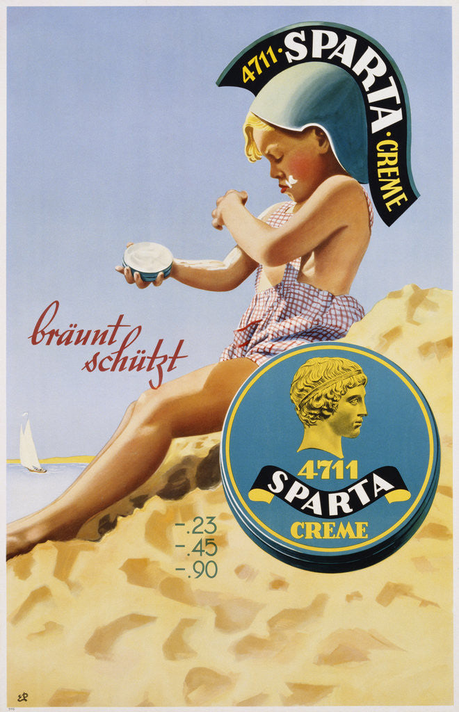 Detail of Sparta Creme Poster by Anonymous