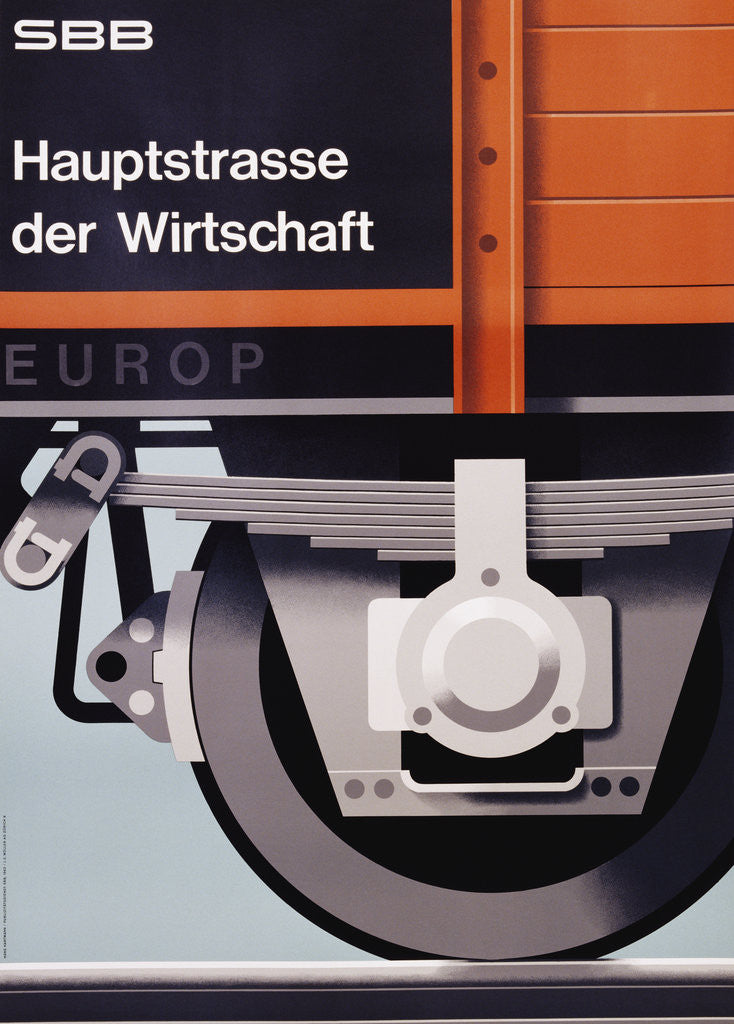 Detail of Hauptstrasse der Wirtschaft Poster by Hans Hartmann