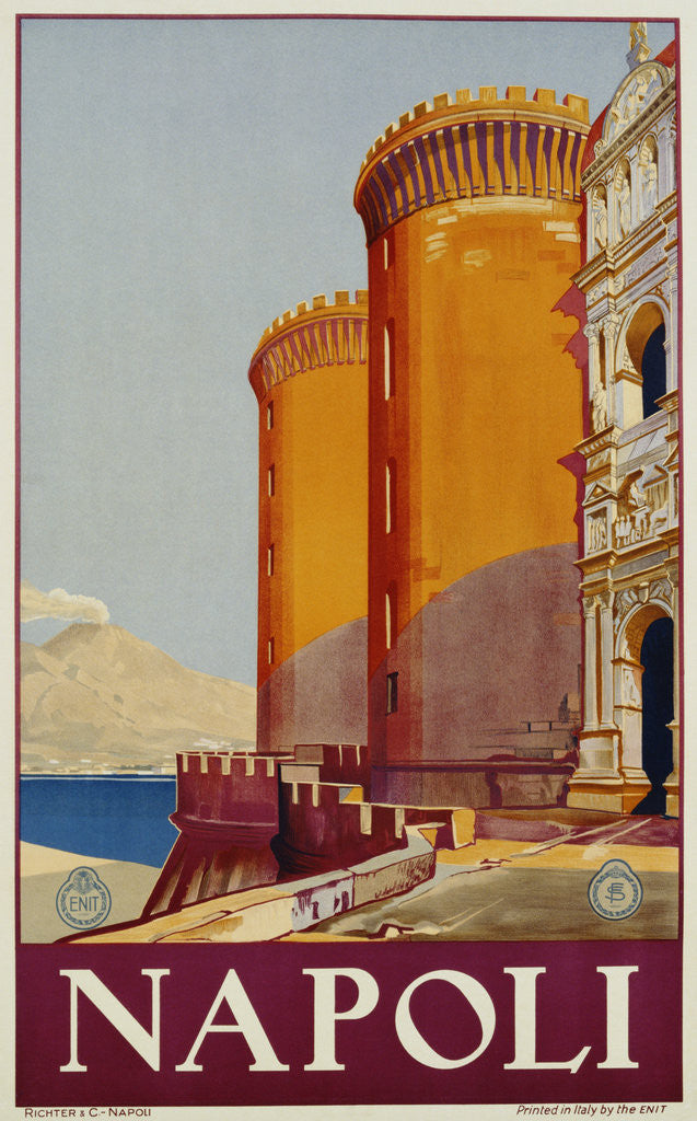 Detail of Napoli Travel Poster by Corbis