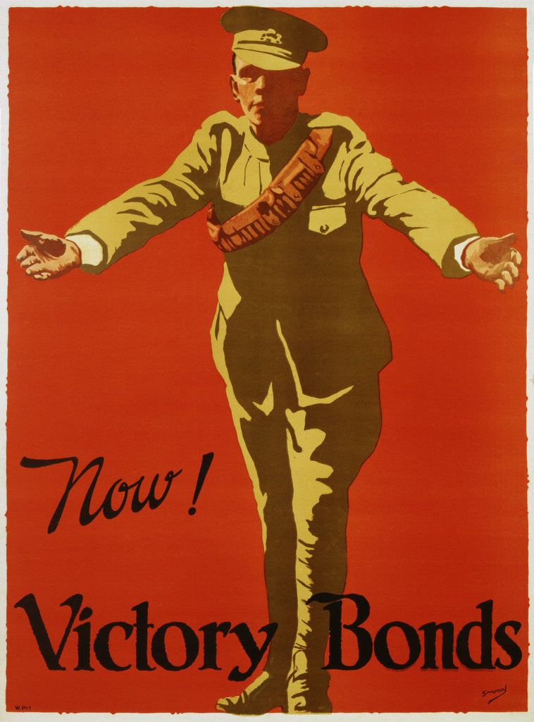 Detail of Now! Victory Bonds Poster by Joseph Ernest Sampson