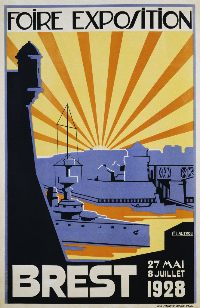 Detail of Foire Exposition Brest Poster by C. Lautrou
