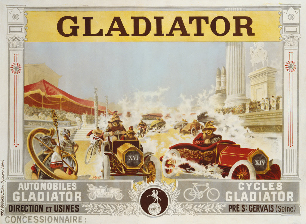 Detail of Gladiator Poster by Henri Gray