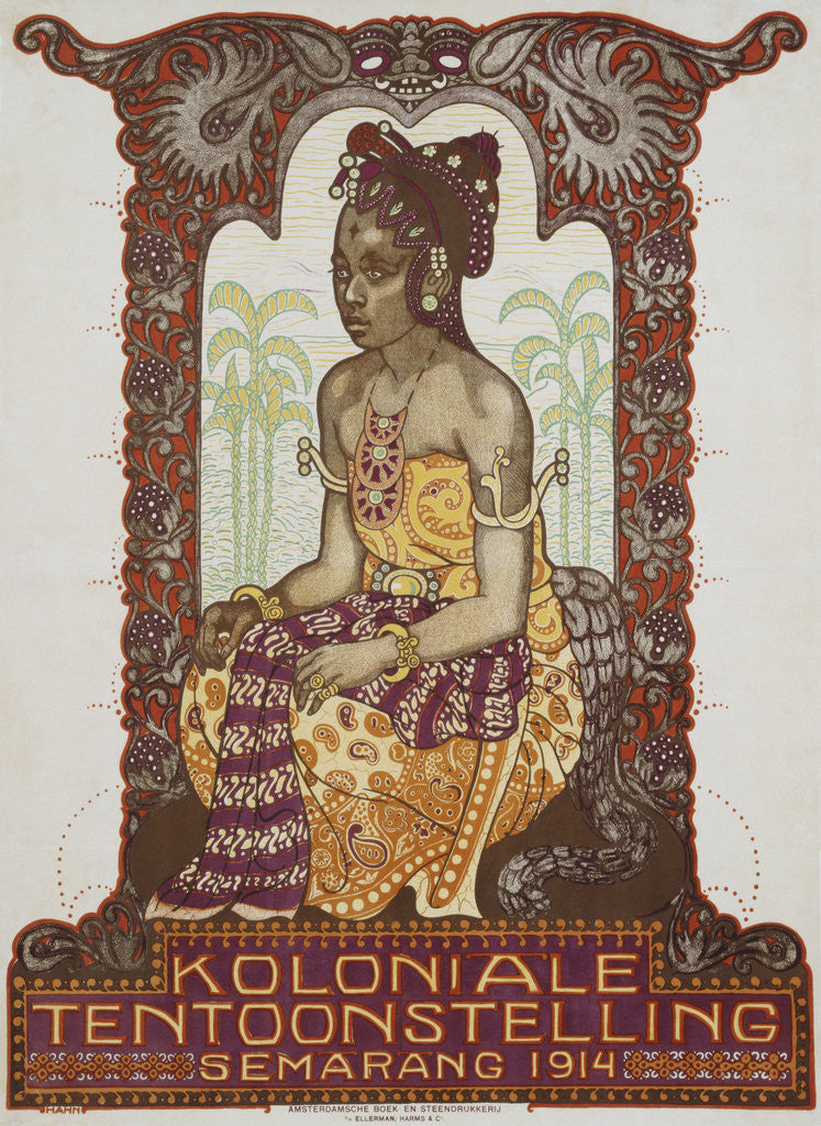 Detail of Koloniale Tentoonstelling Poster by Albert Hahn