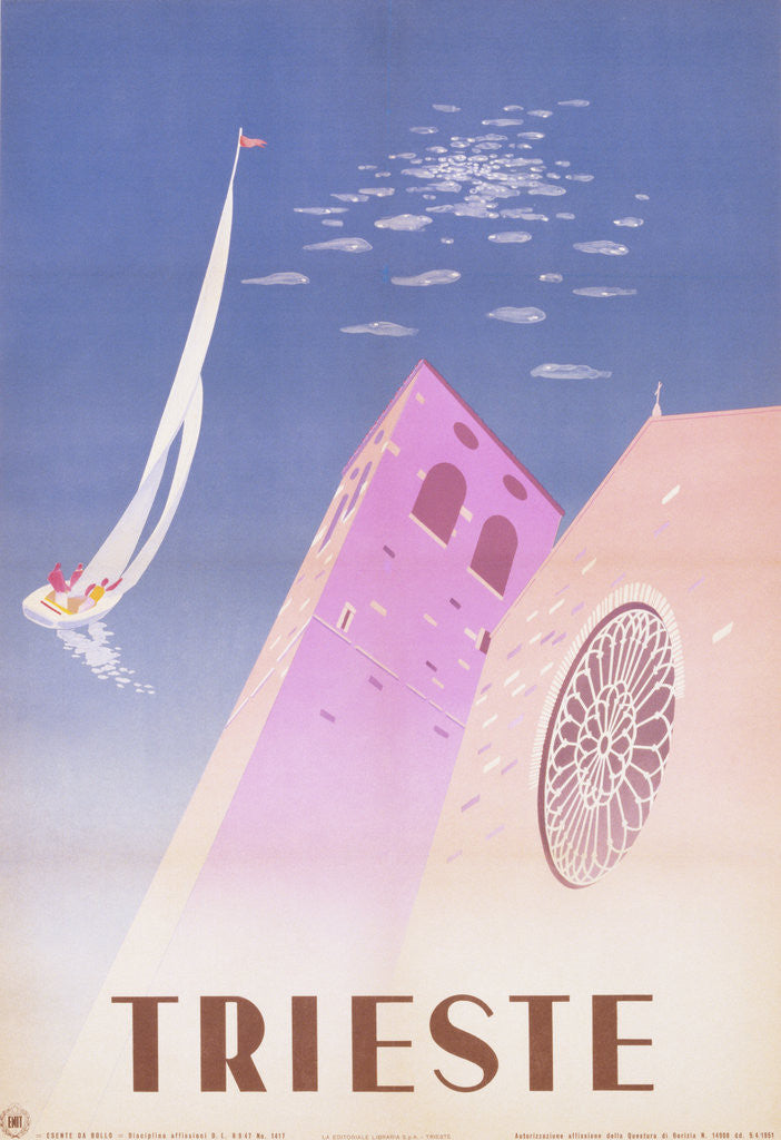 Detail of Trieste Travel Poster by Corbis