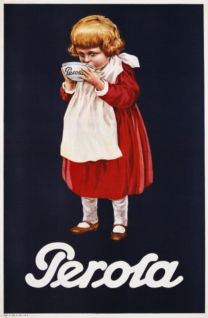 Detail of Perola Hot Chocolate Advertisement Poster by Anonymous