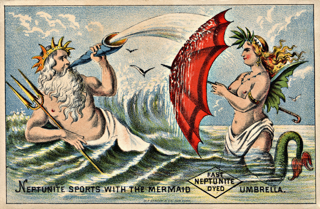 Detail of Neptunite Dye Victorian Trading Card by Anonymous