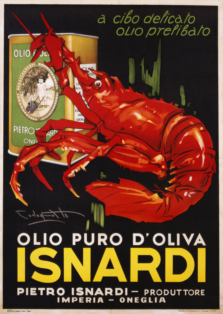 Detail of Isnardi Poster by Plinio Codagnatto