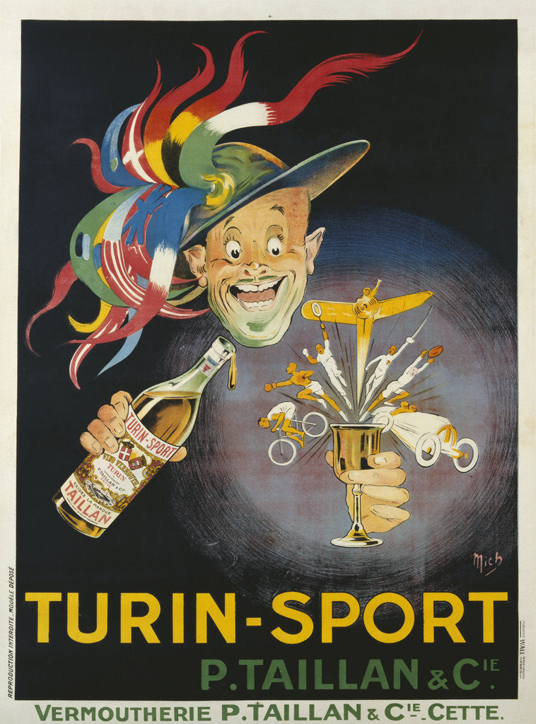 Detail of Turin-Sport Alcoholic Beverage Poster by Mich