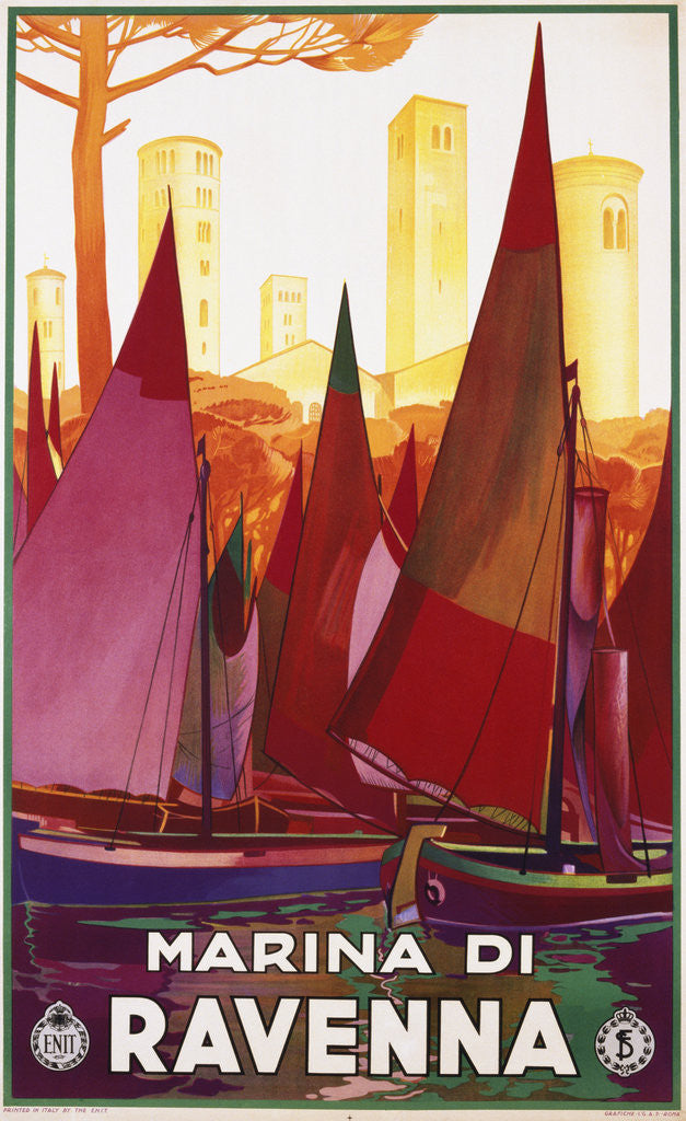 Detail of Marina di Ravenna Poster by Anonymous