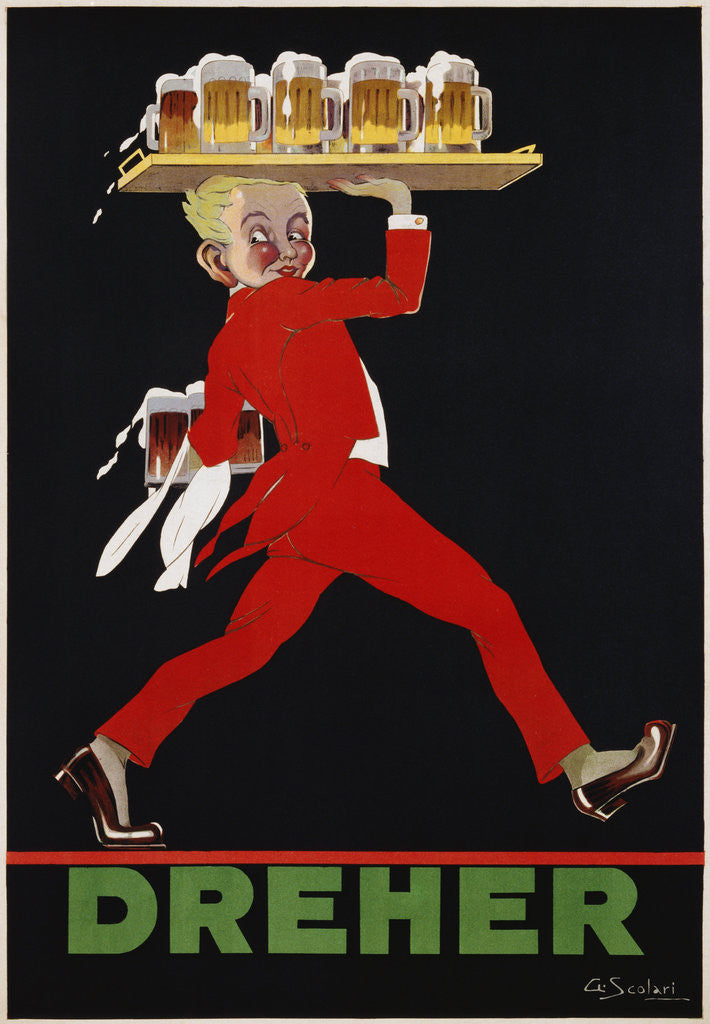 Detail of Dreher Poster by A. Scolari