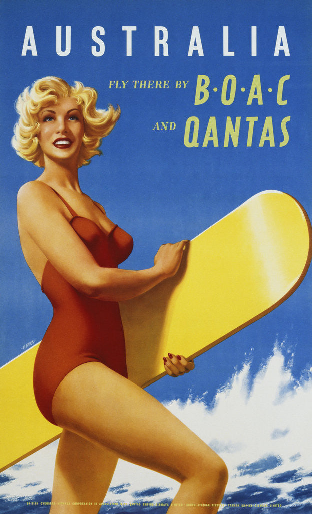 Detail of Australia Travel Poster by Corbis
