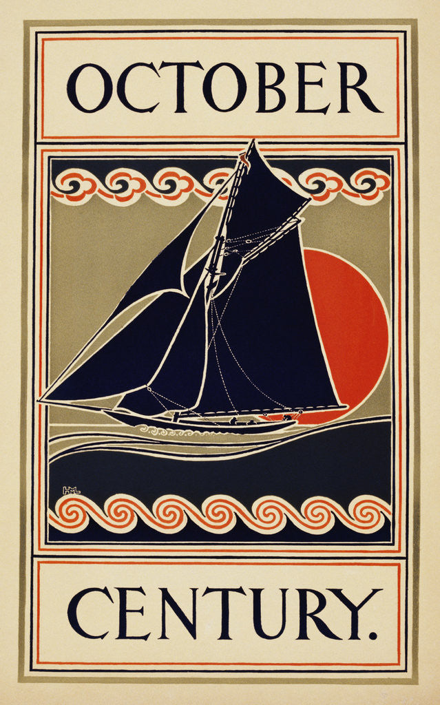 Detail of October Century Poster by H.M. Lawrence
