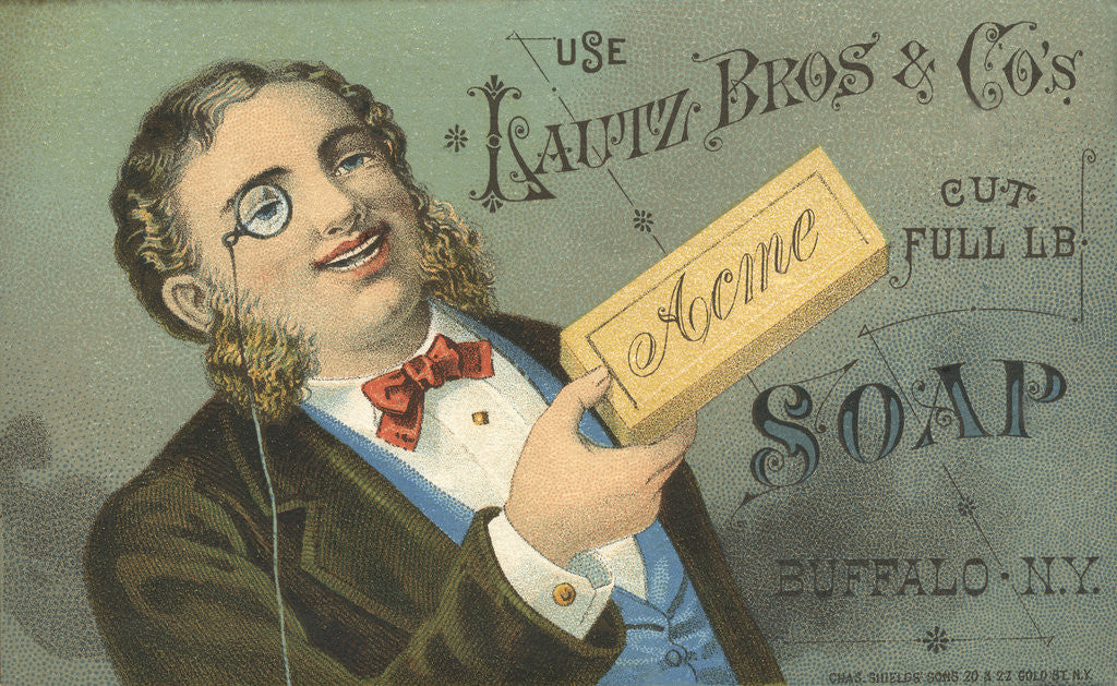 Detail of Acme Soap Advertisement by Corbis