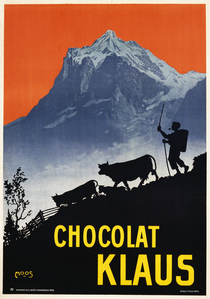 Detail of Chocolat Klaus Poster by Carl Moos