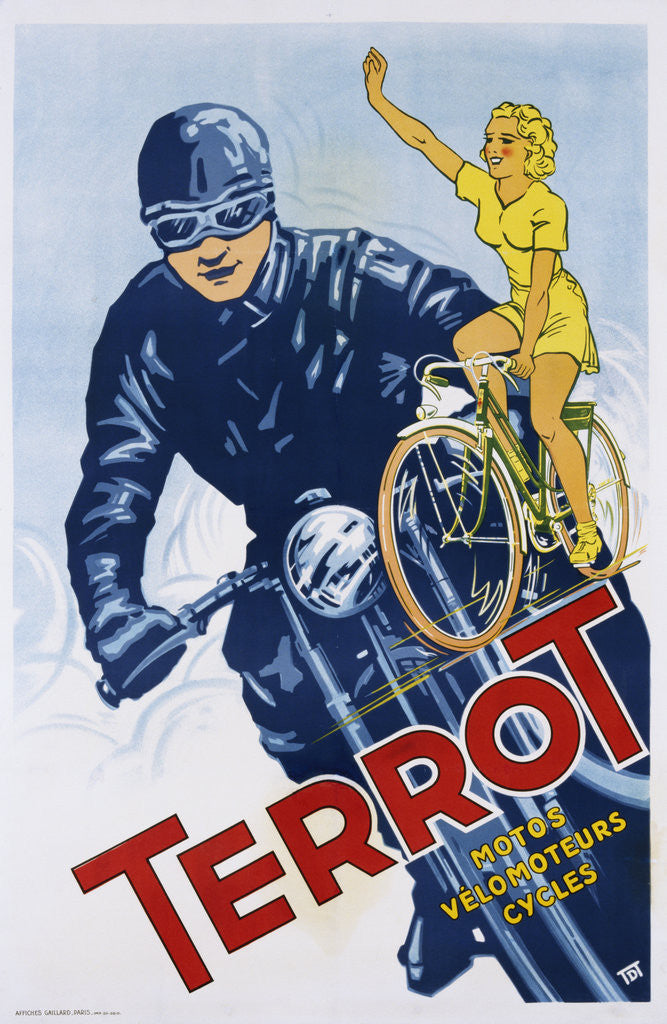 Detail of Terrot Cycles Poster by Anonymous