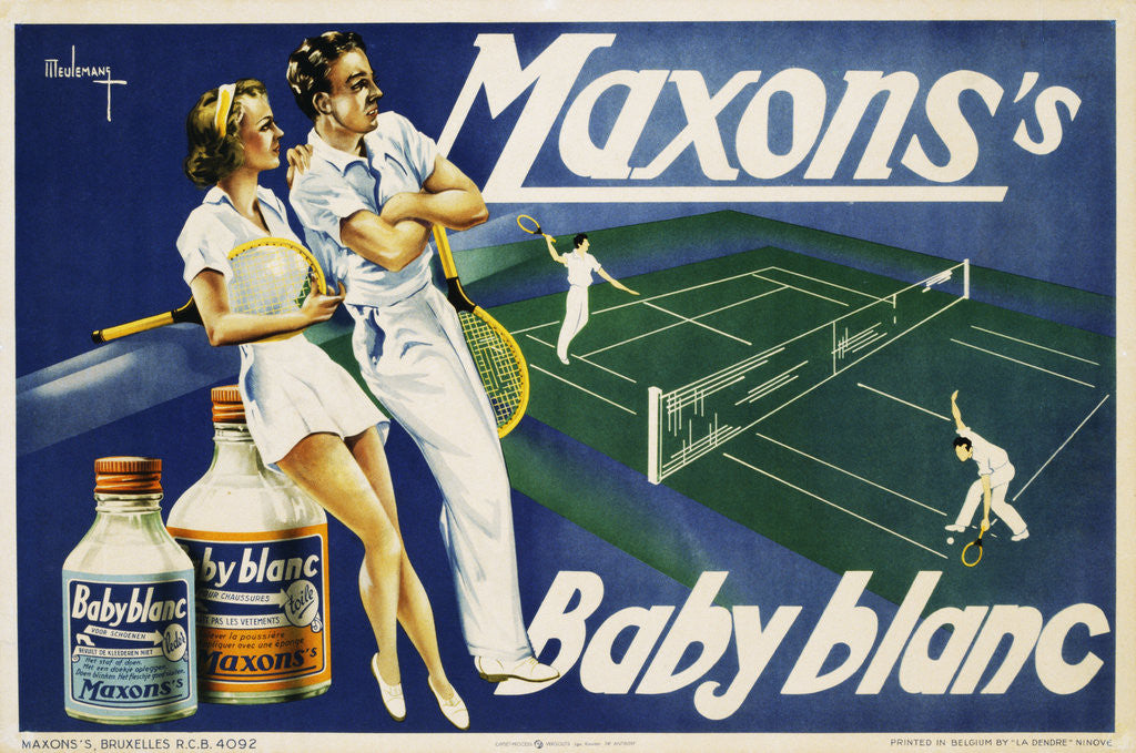 Detail of Maxons's Baby Blanc Linen Wash Poster by Meulemans