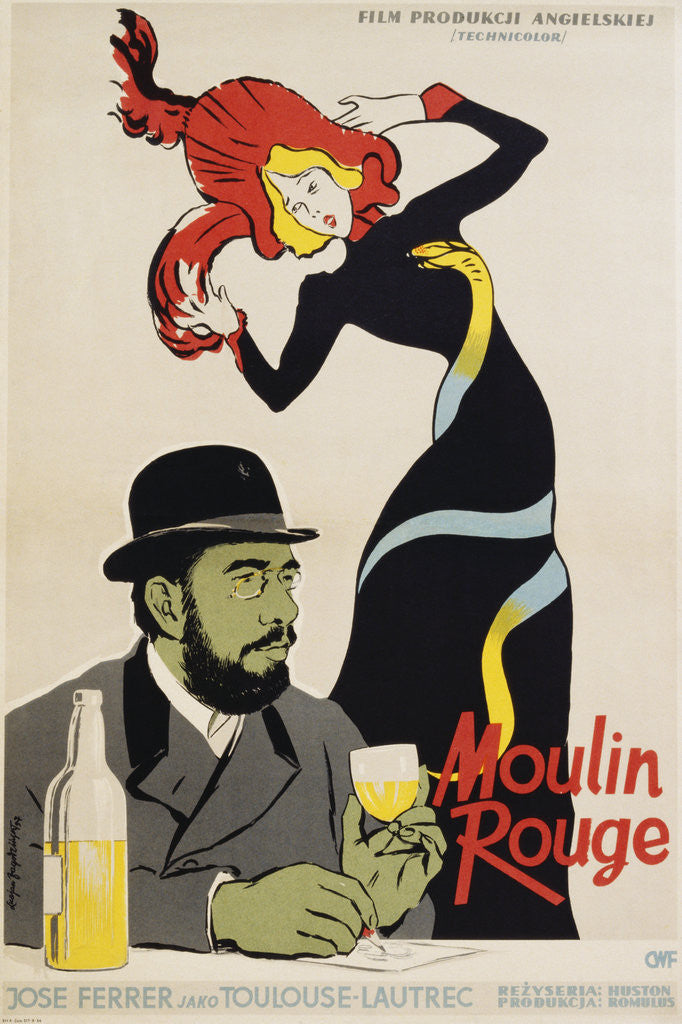 Detail of Moulin Rouge Movie Poster by Corbis