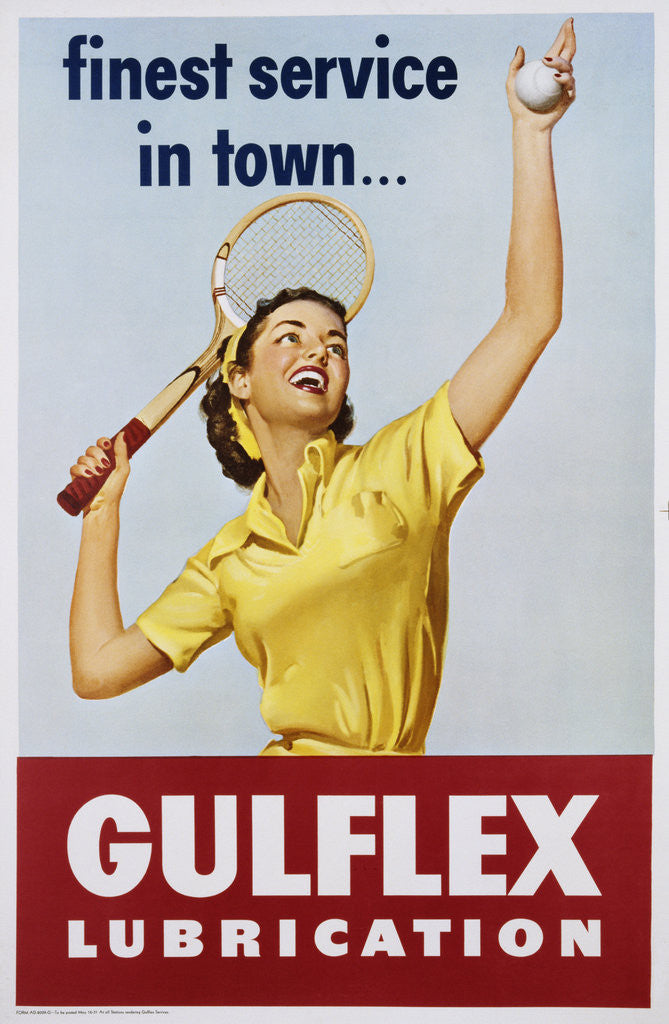 Detail of Gulflex Lubrication Poster by Anonymous