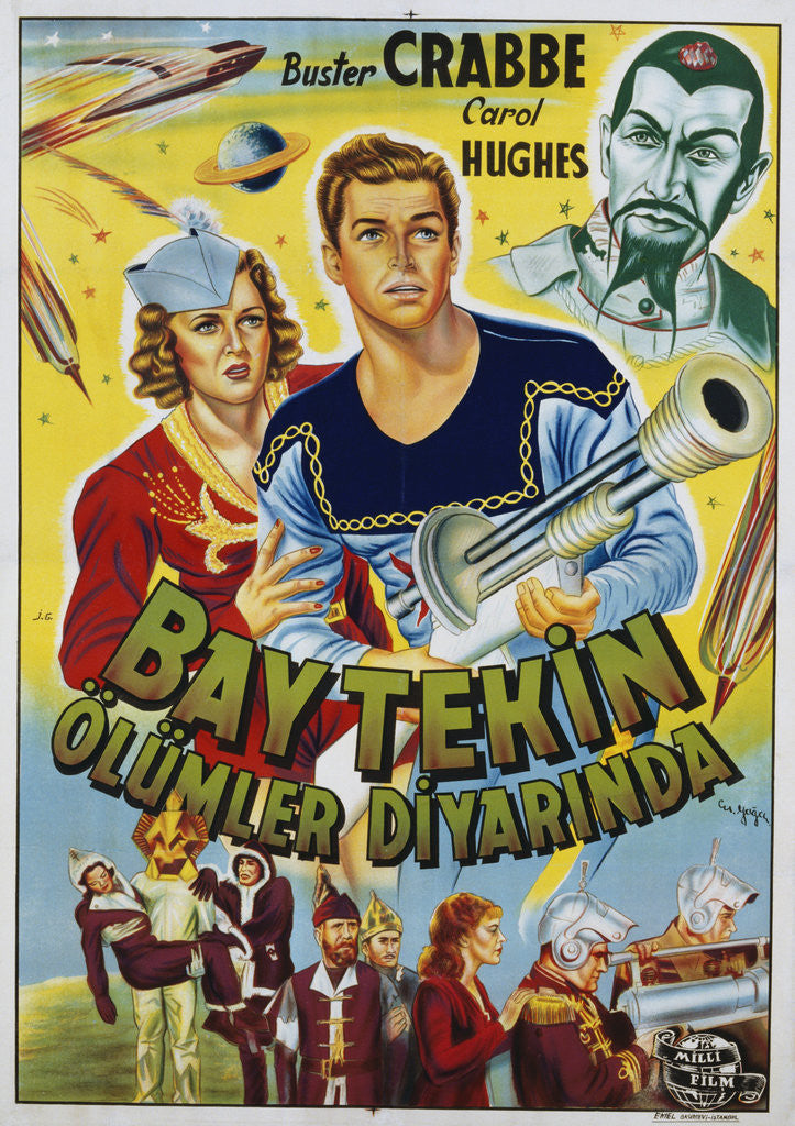 Detail of Buck Rogers Turkish Movie Poster by Anonymous