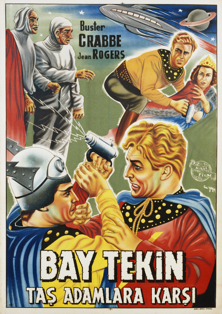 Detail of Buck Rogers Turkish Movie Poster by Anonymous
