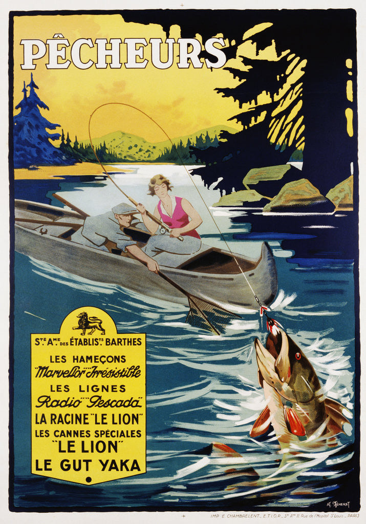 Detail of Pecheurs Advertisement Poster by Anonymous