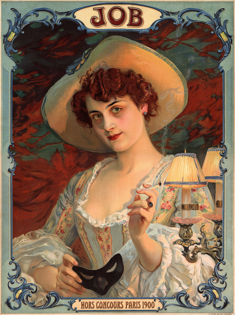 Detail of Job Cigarette Label by Paul Jean Louis Gervais