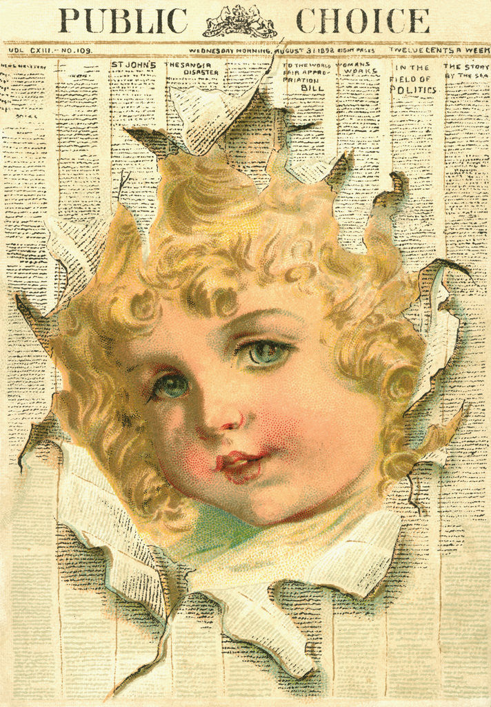 Detail of Public Choice Victorian Trading Card by Corbis