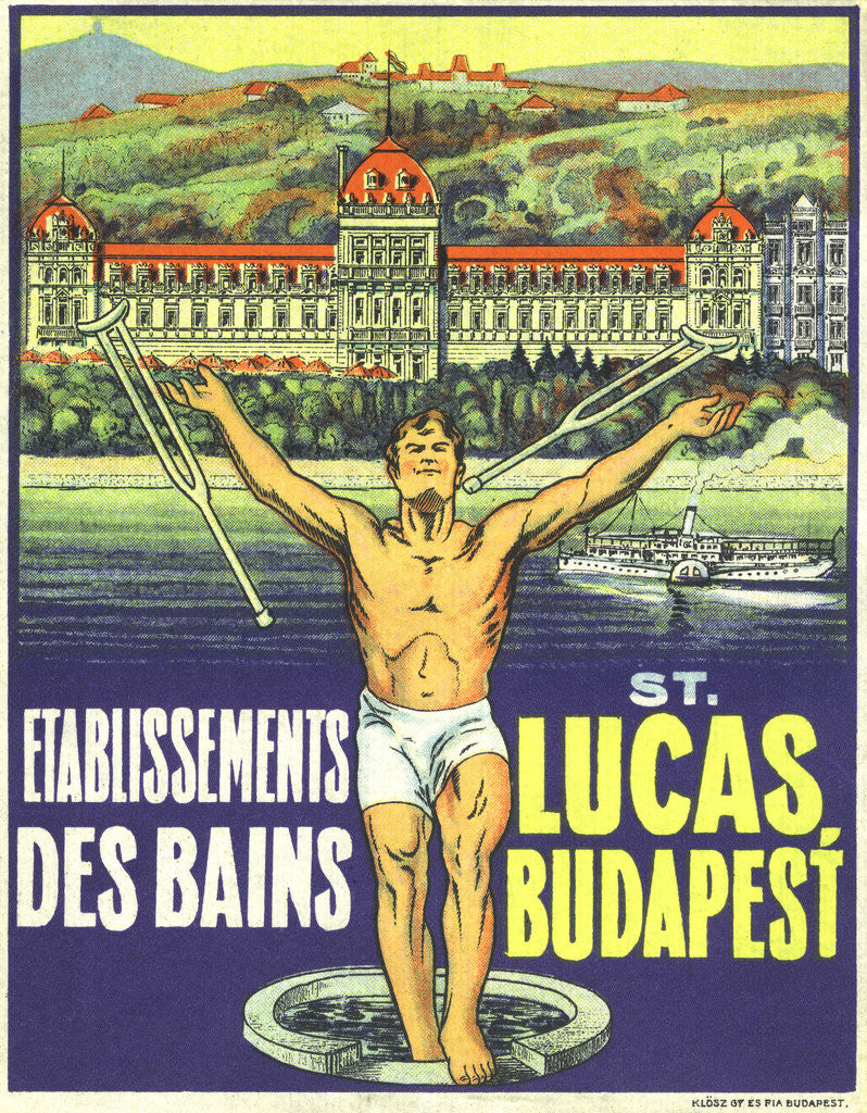 Detail of St. Lucas, Budapest Luggage Label by Corbis