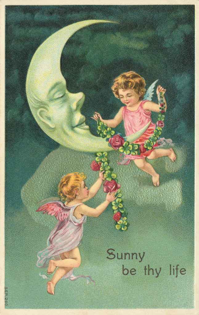 Detail of Sunny Be Thy Life Postcard by Anonymous